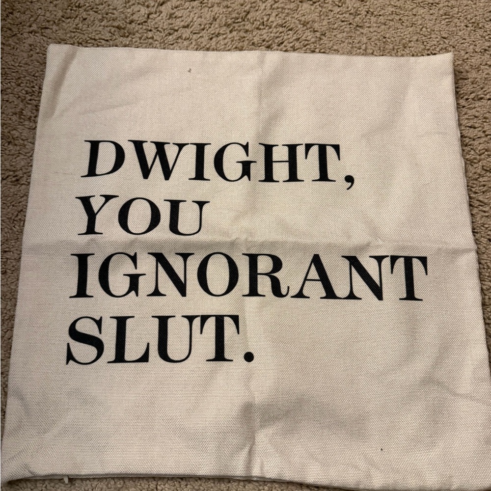 The Office-Beige Pillow Cover